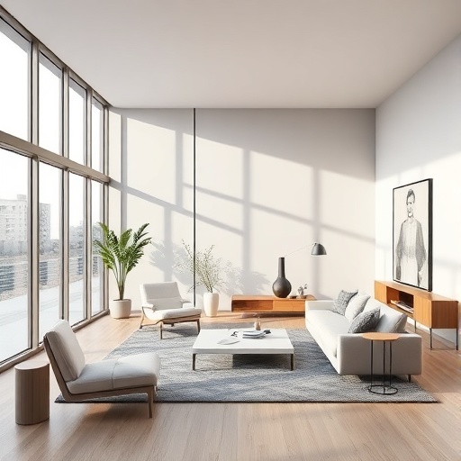 Modern interior design showcase